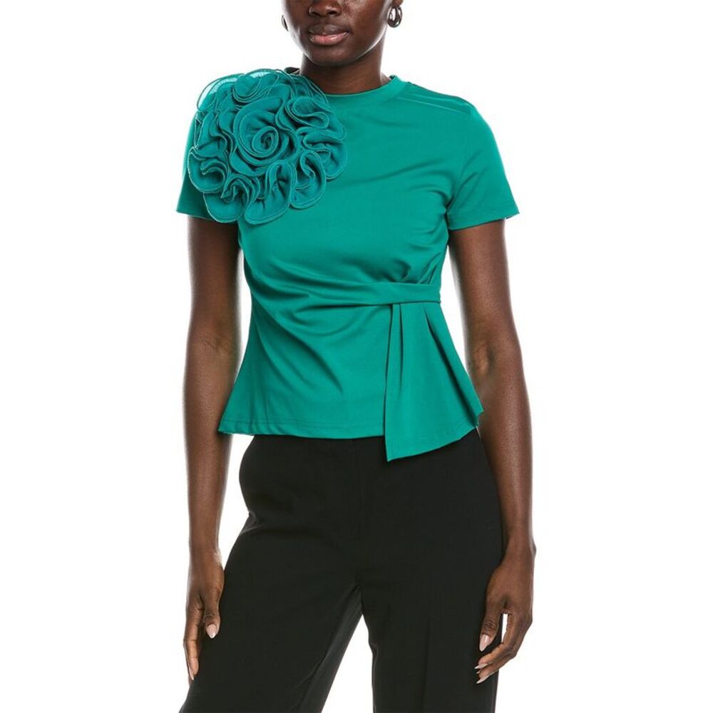 Gracia Womens  Big Chest Flower Top